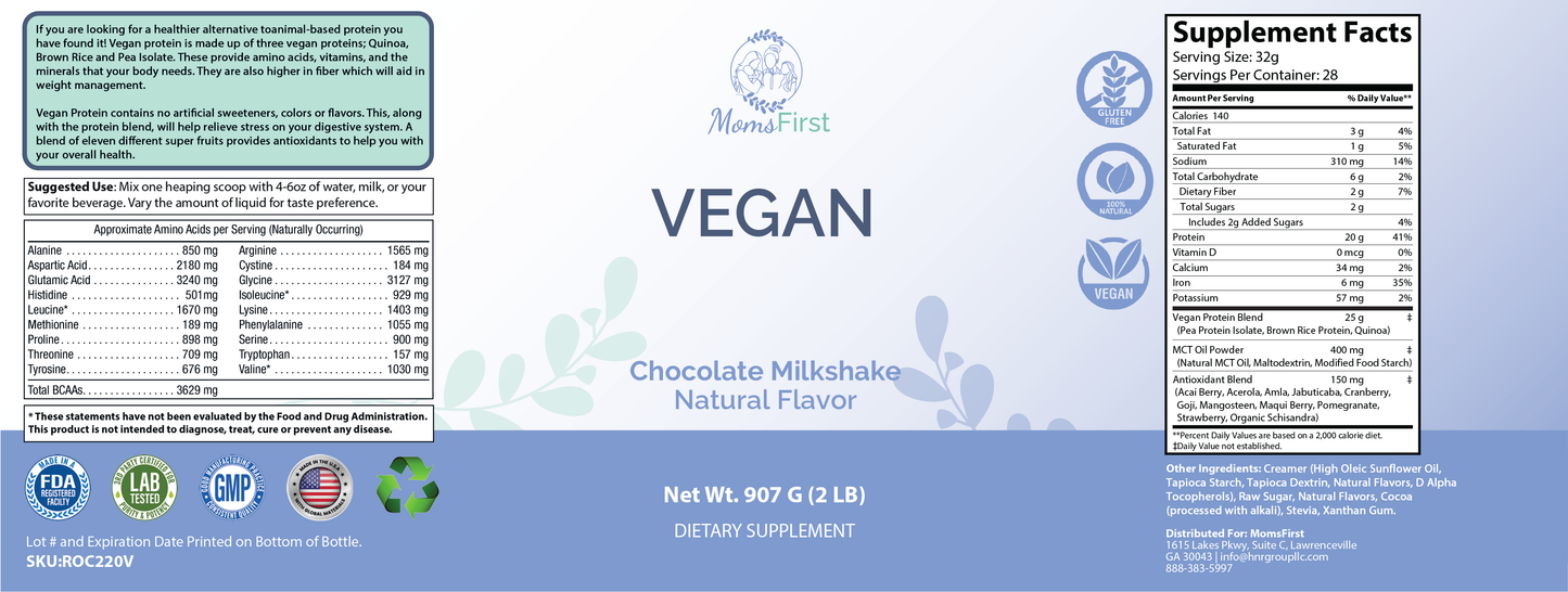 Vegan Protein- Chocolate Milkshake