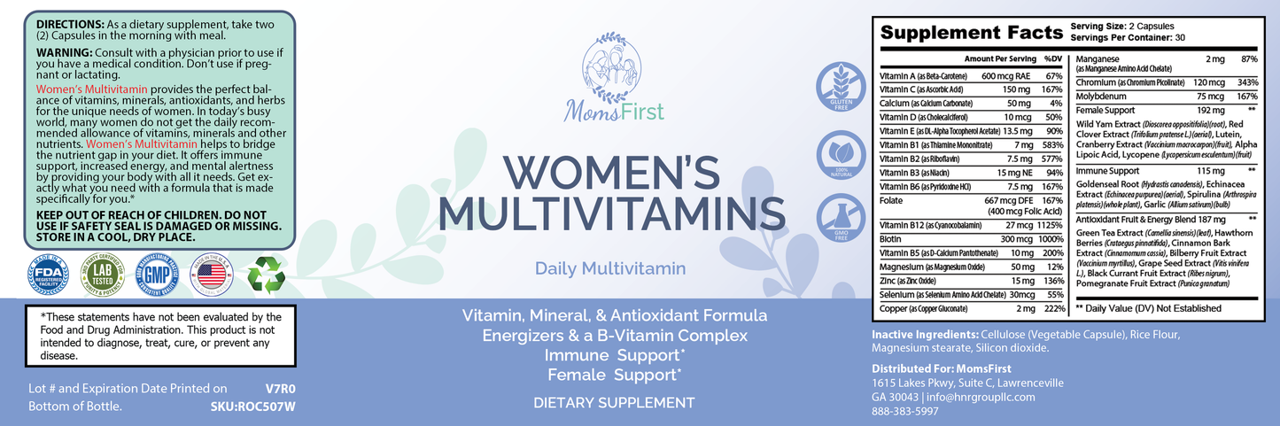 Women's Multivitamin: Comprehensive Wellness Support