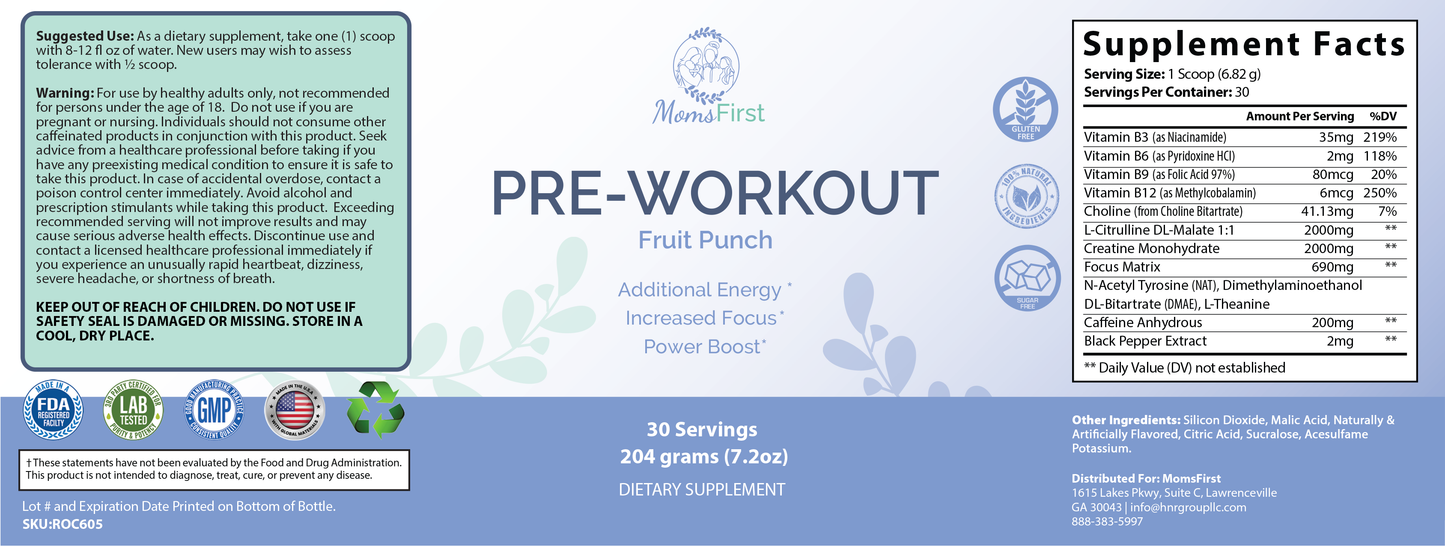 Pre-Workout Fruit Punch