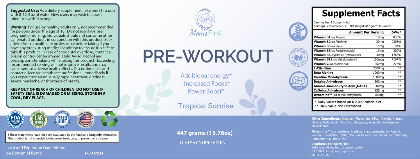 Pre-Workout, Tropical Sunrise