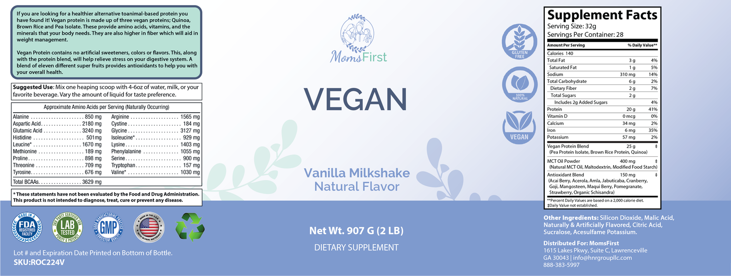 Vegan Protein- Vanilla Milkshake