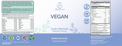 Vegan Protein- Vanilla Milkshake