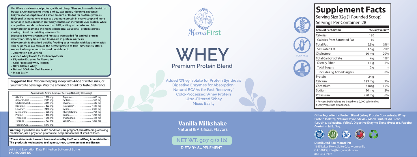 Whey Protein- Vanilla Milkshake