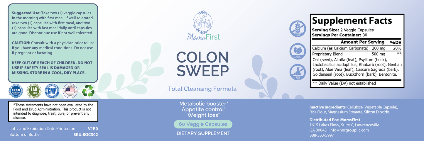 Colon Sweep: Gentle Daily Detox & Digestive Support